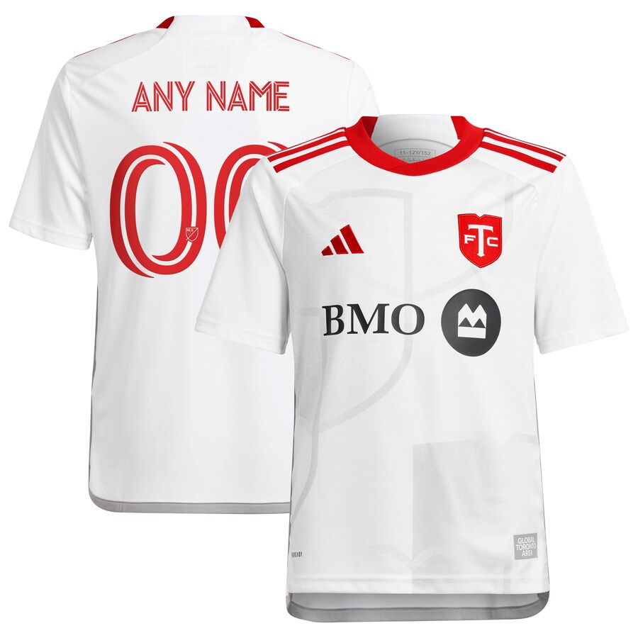 Youth Toronto FC adidas White 2024 GTA Kit Replica Custom Jersey