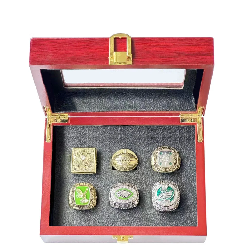 Philadelphia Eagles Super Bowl 6 Ring Championship Collection