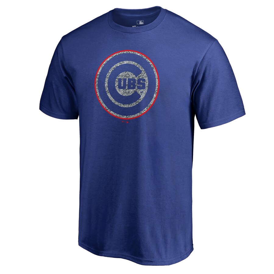 Men's Chicago Cubs Royal Static Logo T-Shirt