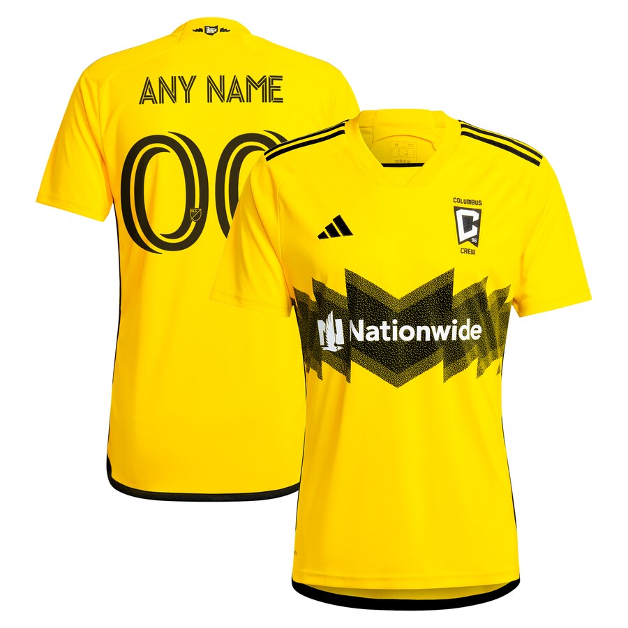 Men's Columbus Crew  adidas Yellow 2024 The Home Kit Replica Custom Jersey