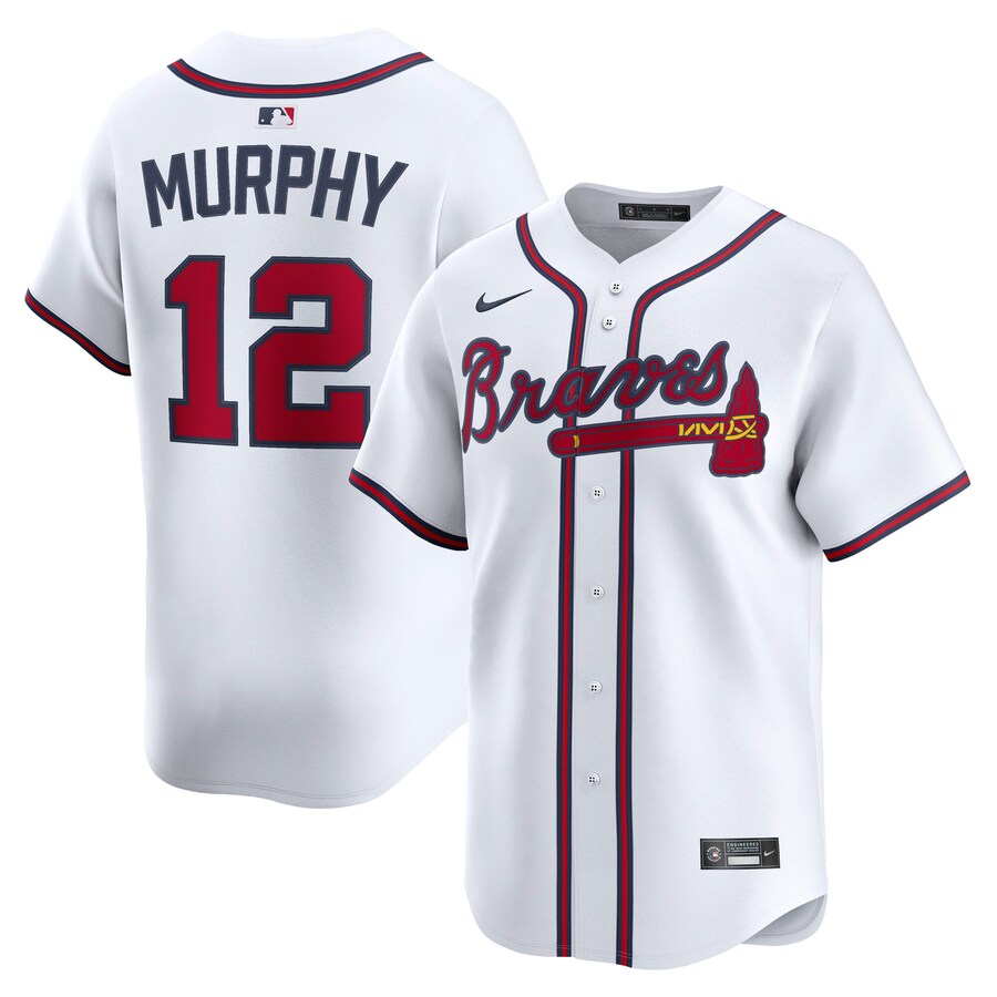 Men's Atlanta Braves Sean Murphy Nike White Alternate Limited Player Jersey