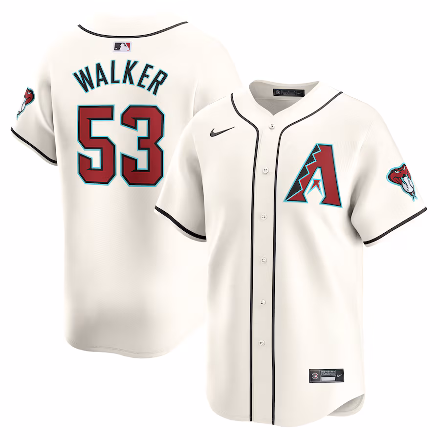 Men's Arizona Diamondbacks Christian Walker Nike White Home Limited Player Jersey
