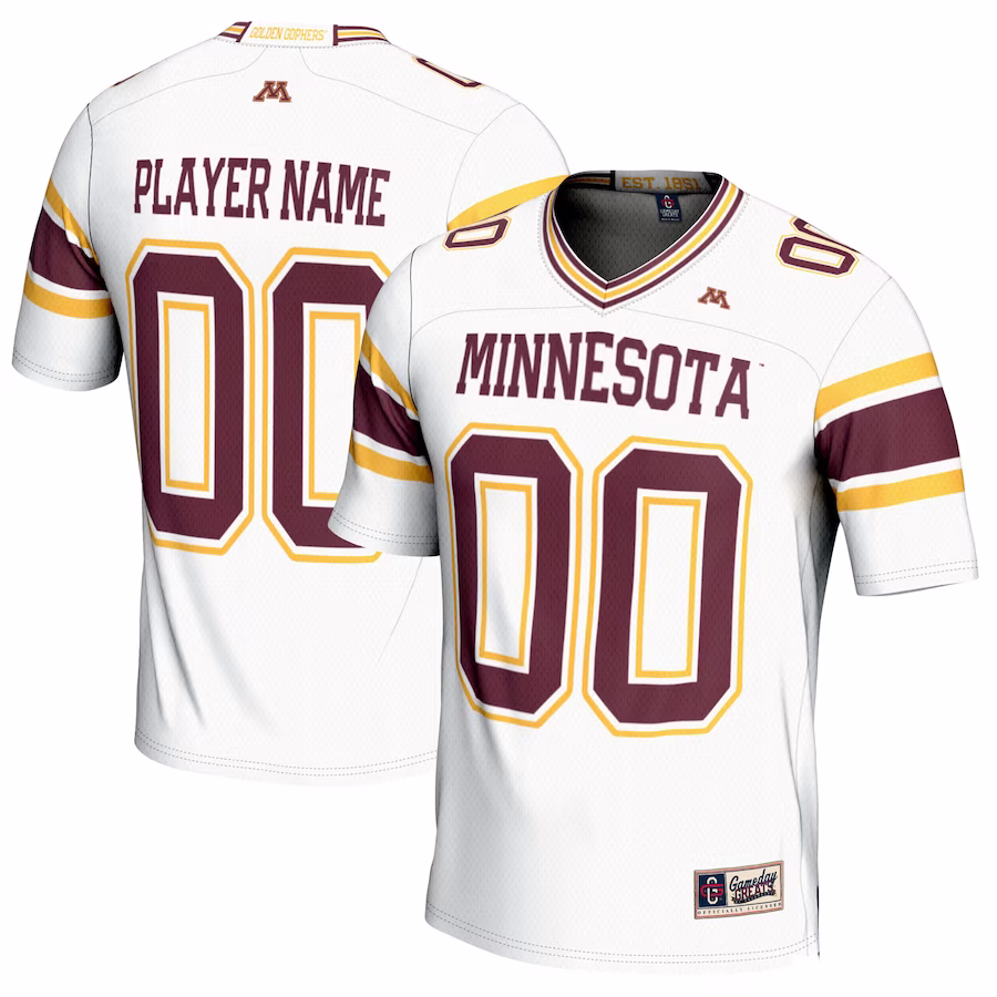 Minnesota Golden Gophers GameDay Greats Youth  NIL Pick-A-Player Football Jersey �?White