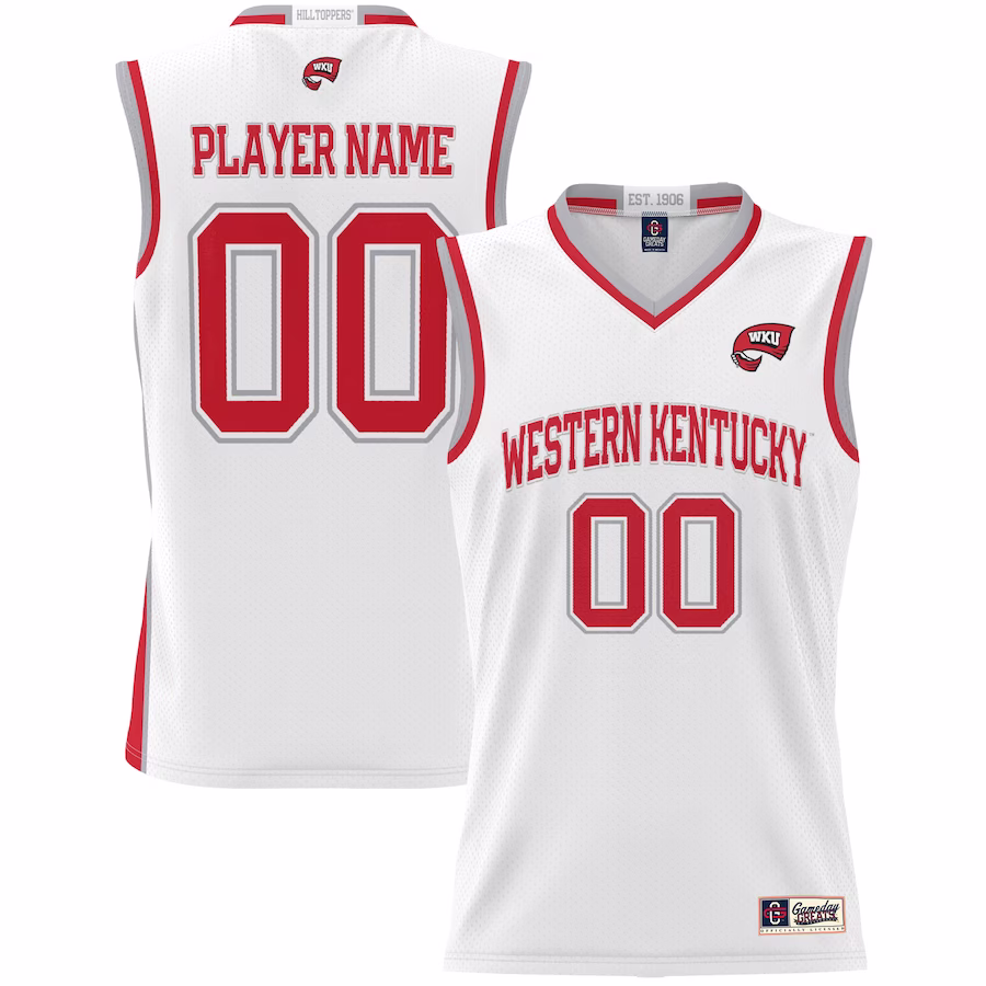 Western Kentucky Hilltoppers GameDay Greats Youth NIL Pick-A-Player Lightweight Basketball Jersey - White