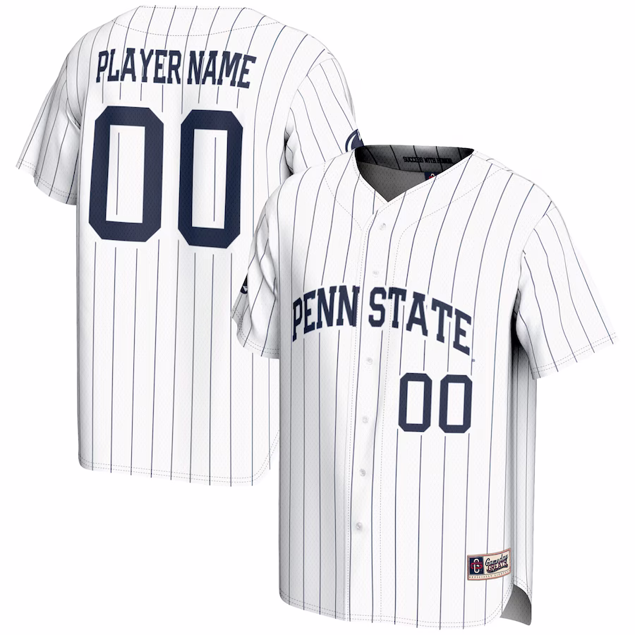 Penn State Nittany Lions GameDay Greats NIL Pick-A-Player Lightweight Baseball Jersey - White