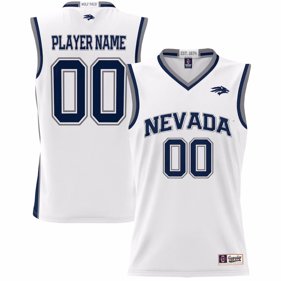Nevada Wolf Pack GameDay Greats Youth NIL Pick-A-Player Lightweight Basketball Jersey - White