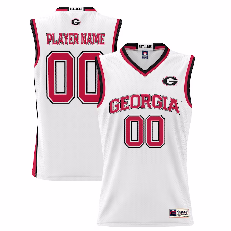 Georgia Bulldogs GameDay Greats Unisex  Lightweight NIL Pick-A-Player Basketball Jersey - White