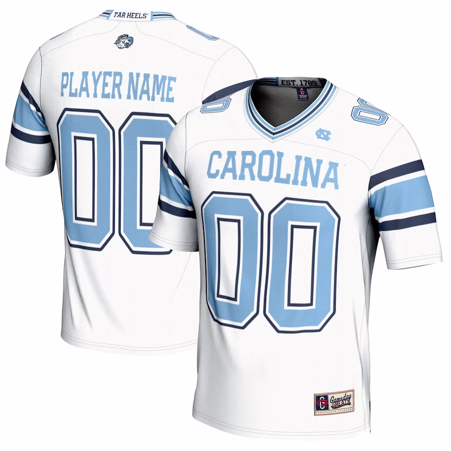North Carolina Tar Heels GameDay Greats Youth NIL Pick-A-Player Football Jersey - White