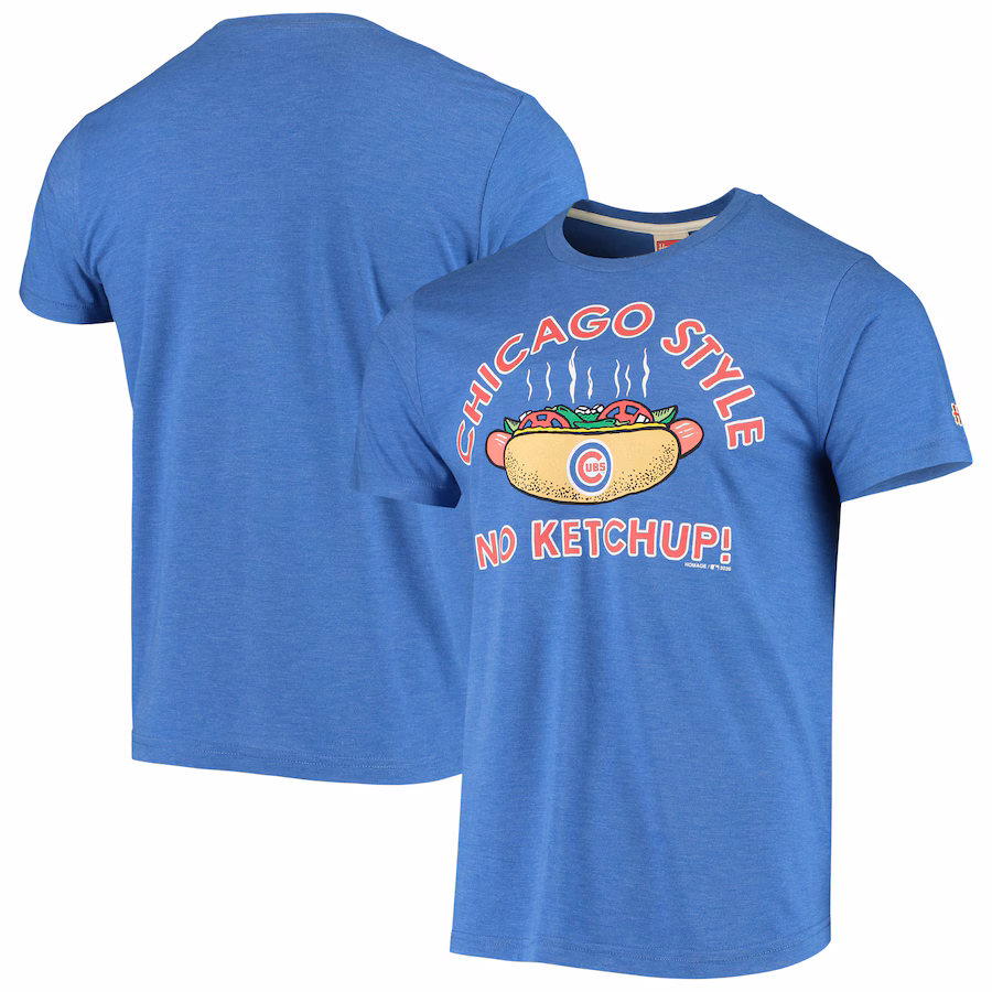 Men's Chicago Cubs Royal Hyperlocal Tri-Blend T-Shirt