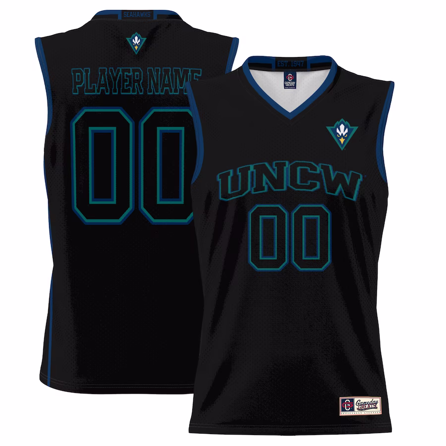 UNC Wilmington Seahawks GameDay Greats Youth NIL Pick-A-Player Lightweight Basketball Jersey - Black