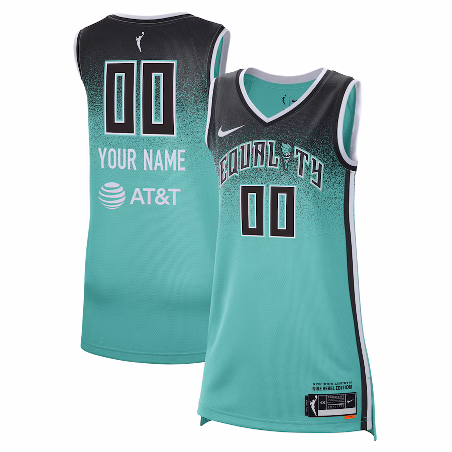 Unisex New York Liberty Nike Mint 2023 Rebel Edition Custom Victory Player Jersey