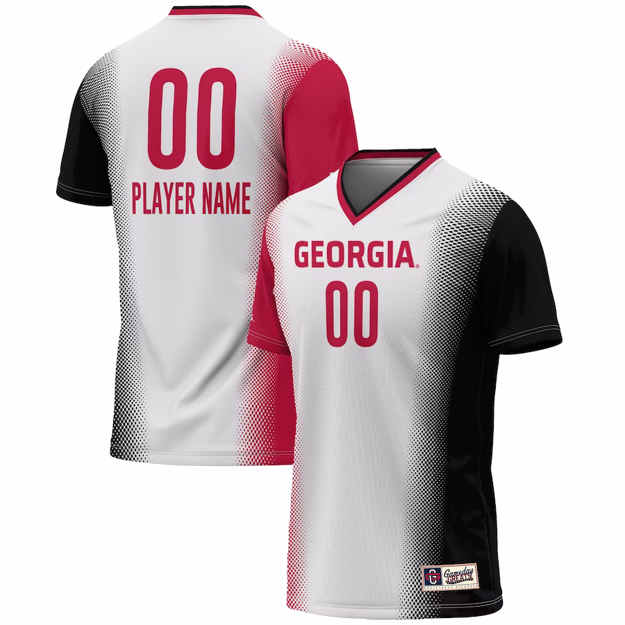Georgia Bulldogs GameDay Greats Unisex NIL Pick-A-Player Lightweight Women's Soccer Jersey - White