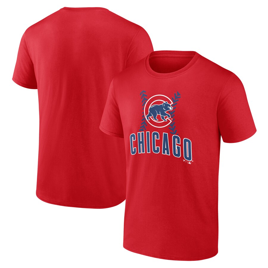 Men's Chicago Cubs Red Fastball T-Shirt