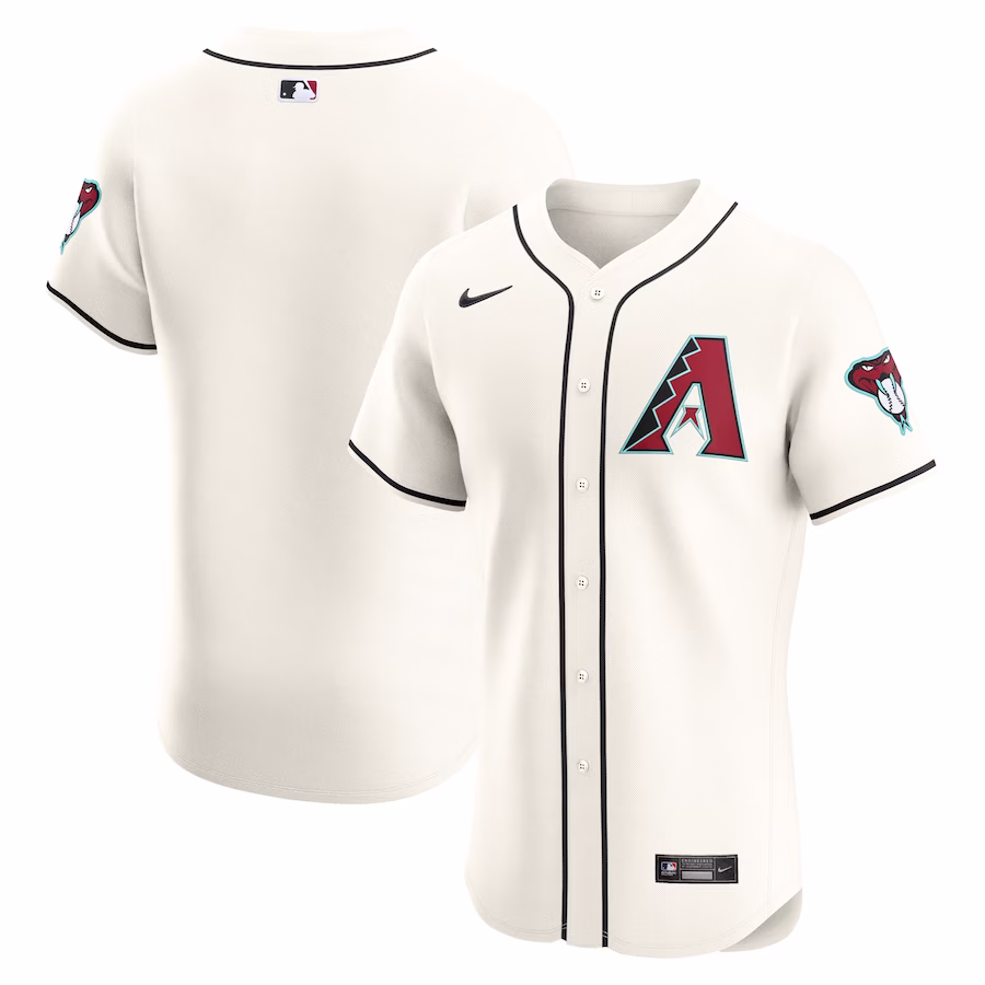 Men's Arizona Diamondbacks Nike Cream Elite Jersey