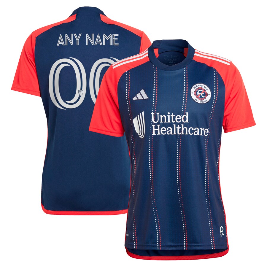 Men's New England Revolution  adidas Navy 2024 Boston Tea Party Replica Custom Jersey