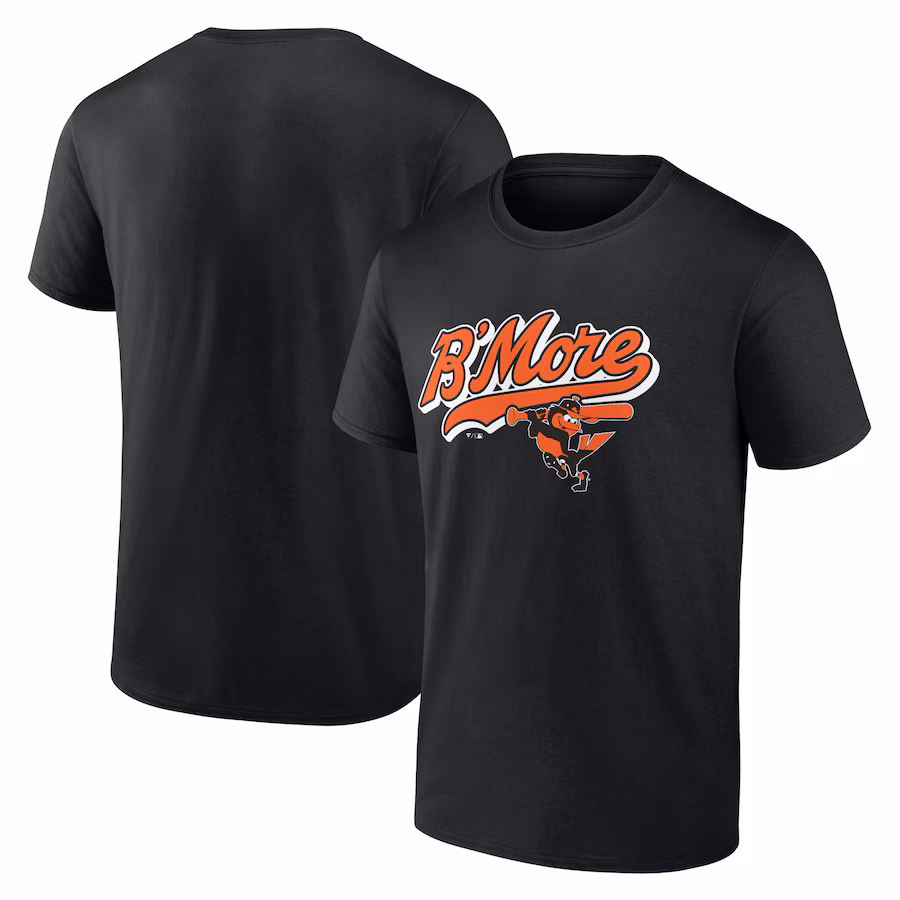 Men's Baltimore Orioles Black B'More T-Shirt