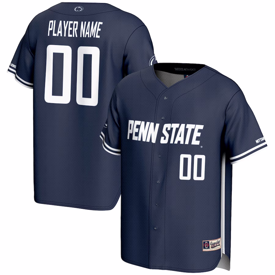 Penn State Nittany Lions GameDay Greats NIL Pick-A-Player Lightweight Baseball Jersey - Navy