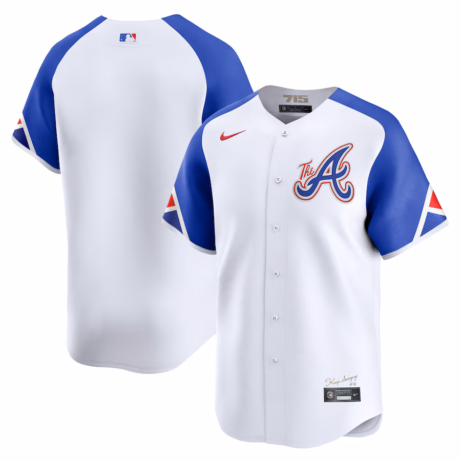 Men's Atlanta Braves Nike White City Connect Limited Jersey