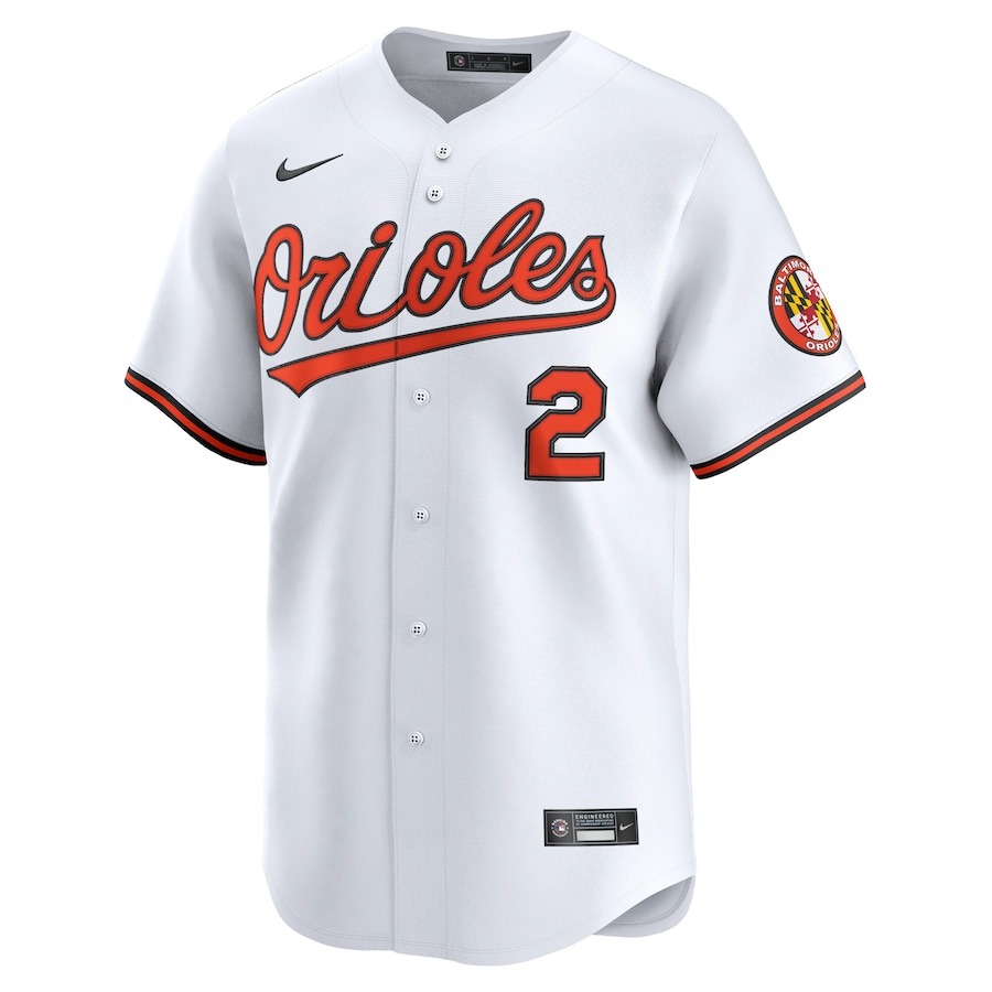 Men's Baltimore Orioles Gunnar Henderson Nike White Home Limited Player Jersey