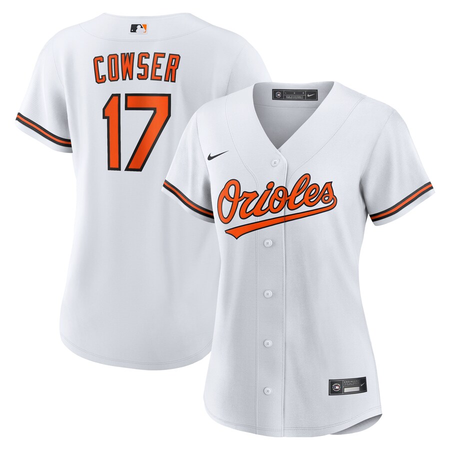 Women's Baltimore Orioles Colton Cowser Nike White Home Replica Jersey