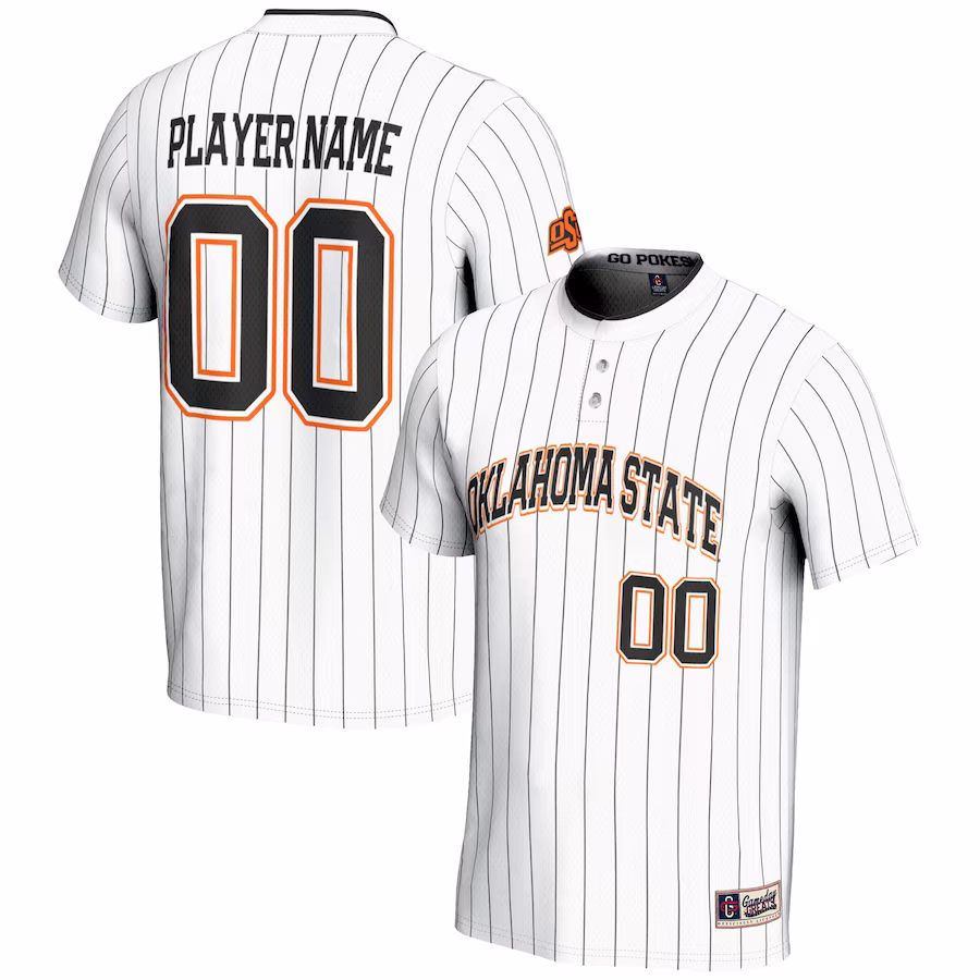 Oklahoma State Cowboys GameDay Greats Youth NIL Pick-A-Player Lightweight Softball Jersey - White