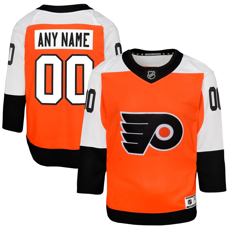 Youth Philadelphia Flyers Burnt Orange Home Premier Custom Jersey