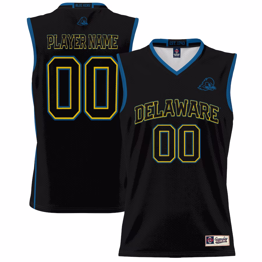 Delaware Fightin' Blue Hens GameDay Greats Youth NIL Pick-A-Player Lightweight Women's Basketball Jersey - Black