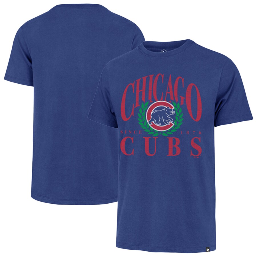 Men's Chicago Cubs '47 Royal Pitchout Franklin T-Shirt