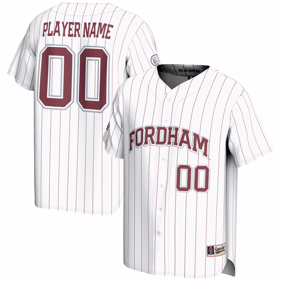 Fordham Rams GameDay Greats NIL Pick-A-Player Lightweight Baseball Jersey - White