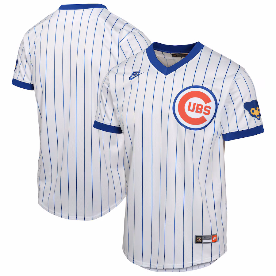 Youth Chicago Cubs  Nike White Limited Cooperstown Collection Jersey