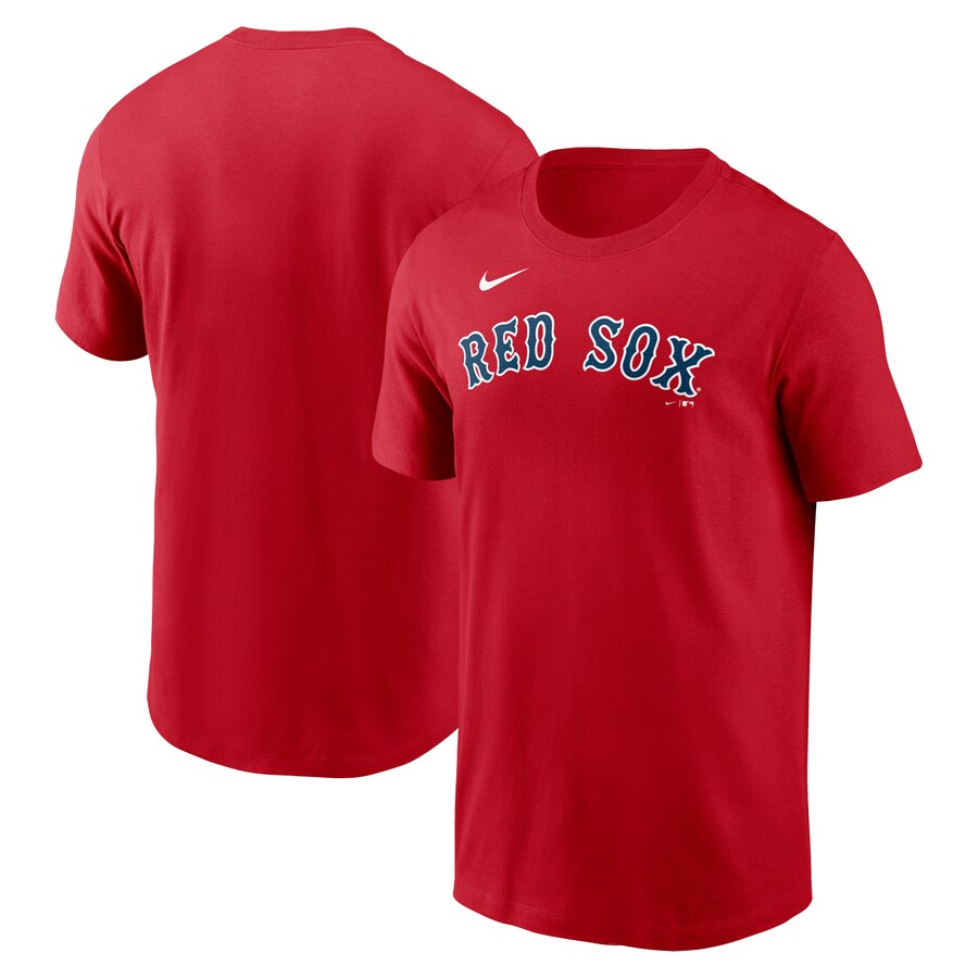 Men's Boston Red Sox Nike Red Fuse Wordmark T-Shirt