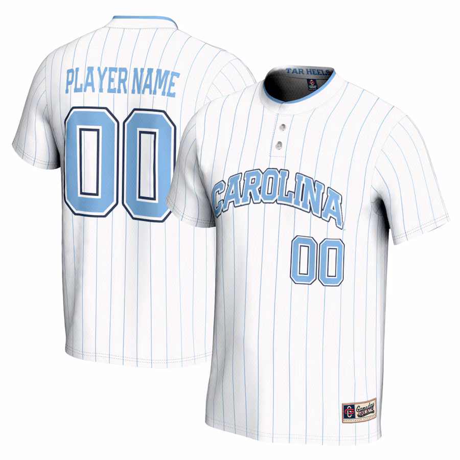 North Carolina Tar Heels GameDay Greats Unisex NIL Pick-A-Player Softball Lightweight Jersey - White