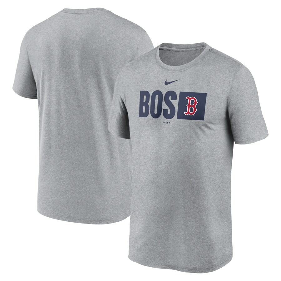 Men's Boston Red Sox Nike Heather Gray Tricode Legend T-Shirt