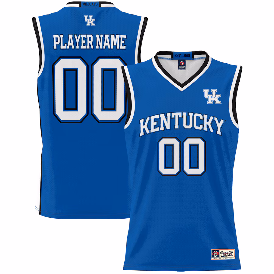 Kentucky Wildcats GameDay Greats Unisex  Lightweight NIL Pick-A-Player Basketball Jersey - Blue