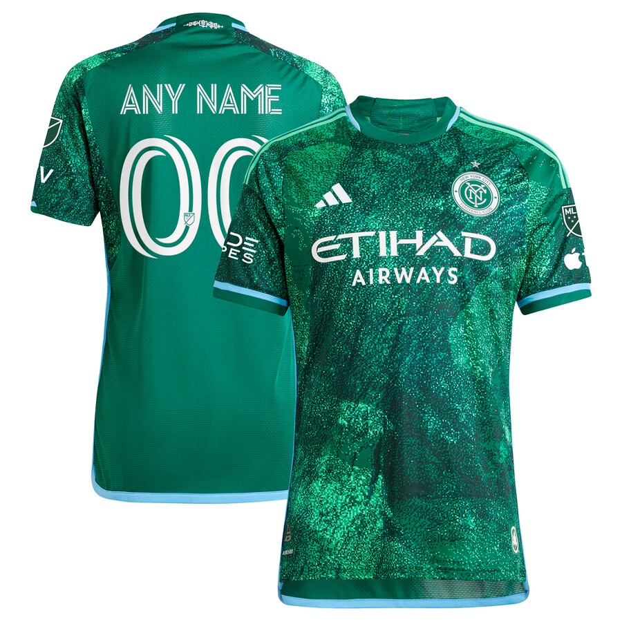 Men's New York City FC  adidas Green 2023 The Parks Authentic Custom Jersey