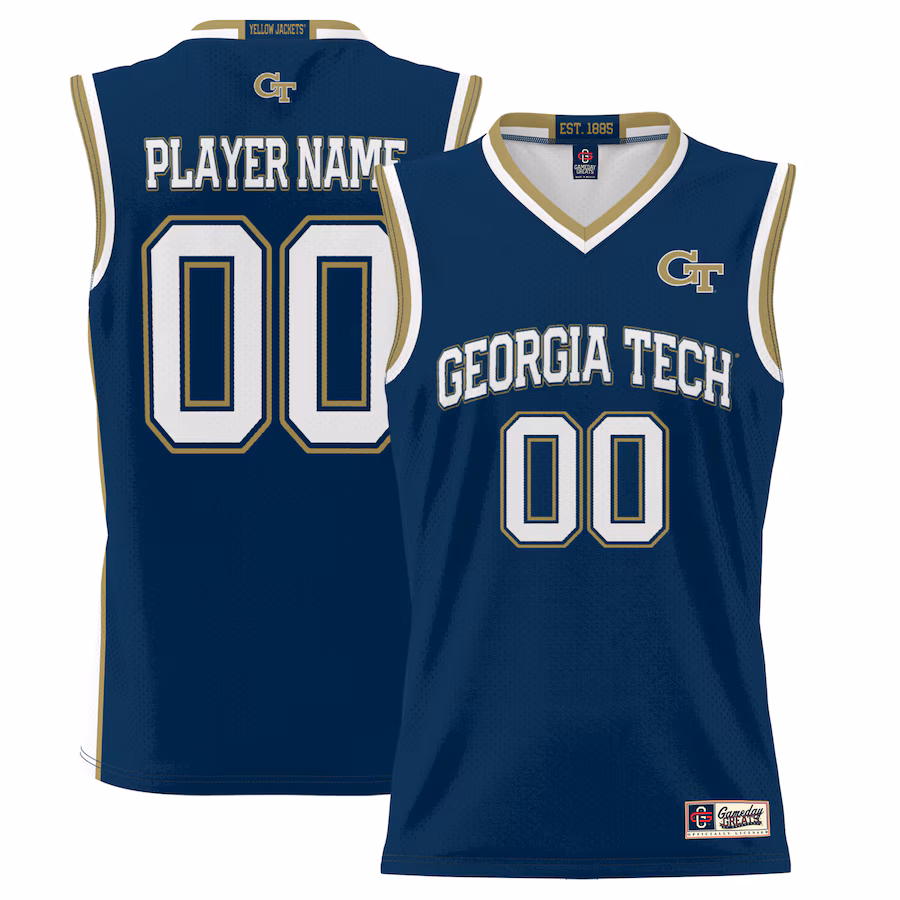 Georgia Tech Yellow Jackets GameDay Greats Youth NIL Pick-A-Player Women's Lightweight Basketball Jersey - Navy