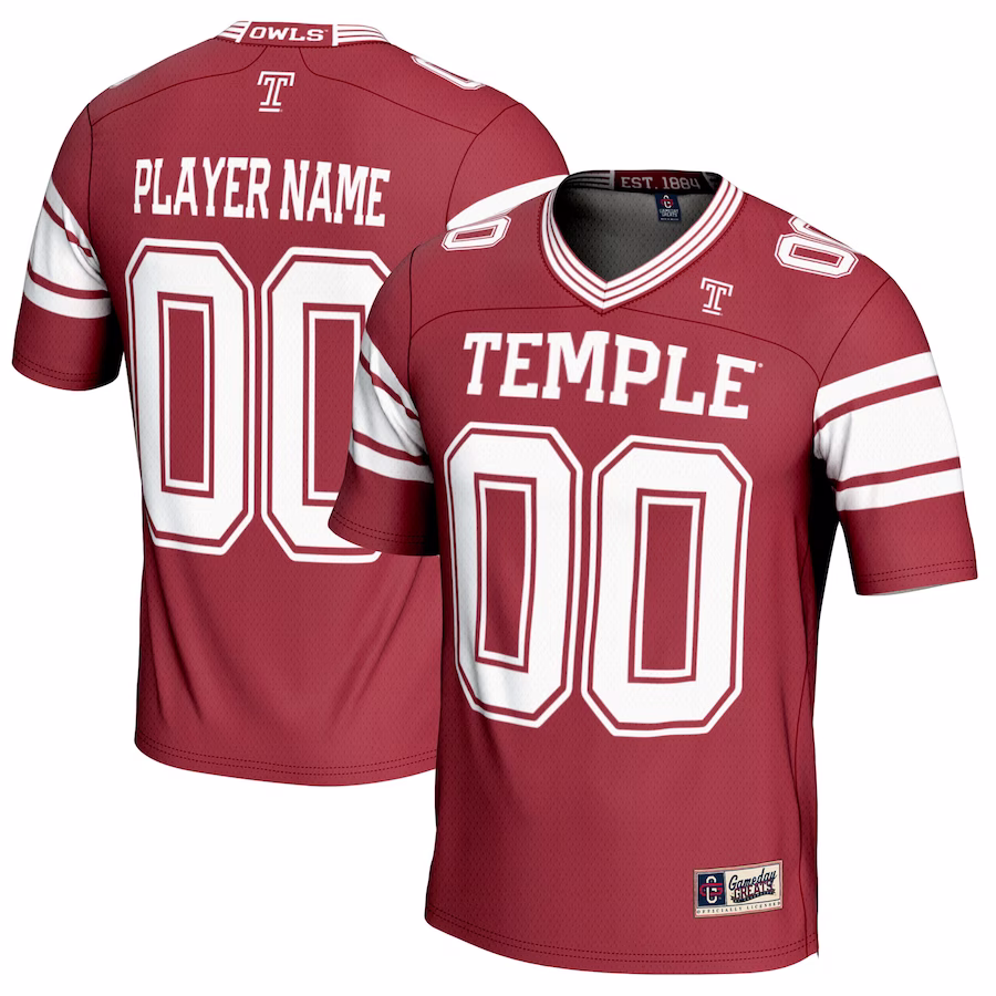 Temple Owls GameDay Greats Youth NIL Pick-A-Player Football Jersey - Crimson