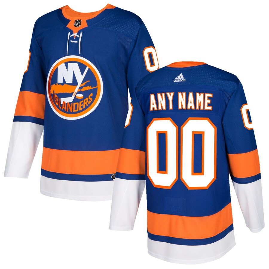 Men's New York Islanders adidas Royal Authentic Custom Jersey