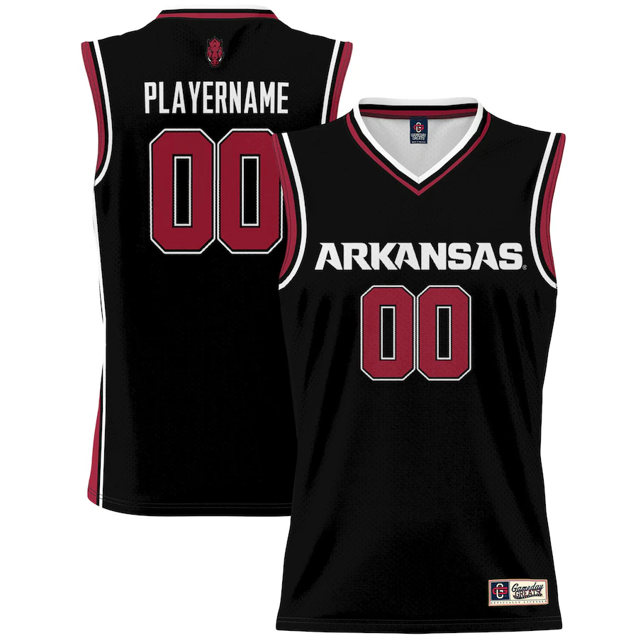 Arkansas Razorbacks GameDay Greats Unisex NIL Pick-A-Player Lightweight Women's Basketball Jersey - Black