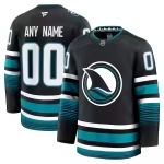 Men's San Jose Sharks Fanatics Black Alternate Premium Custom Jersey