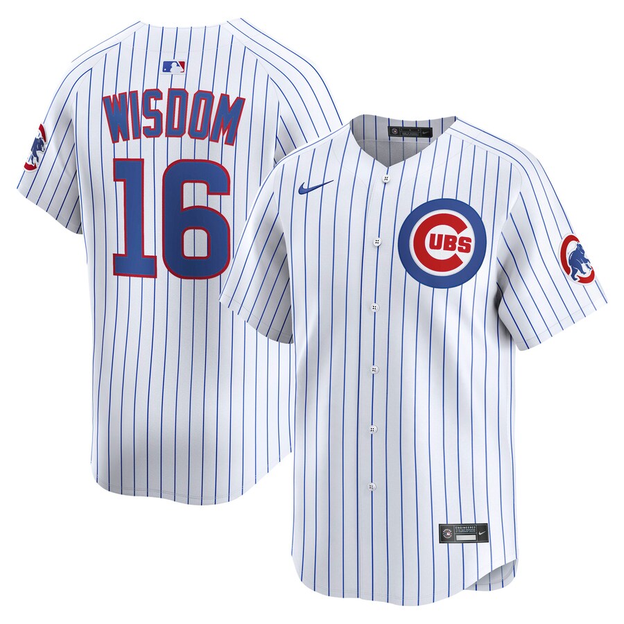 Men's Chicago Cubs Patrick Wisdom Nike White Alternate Limited Player Jersey