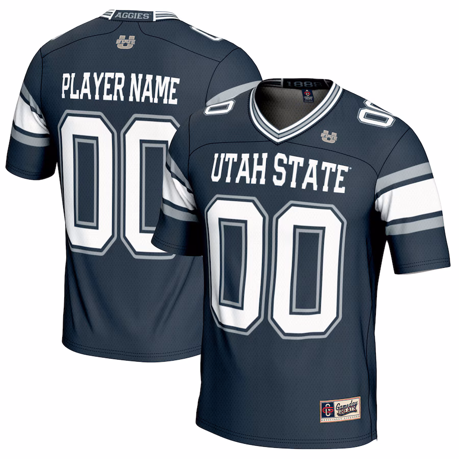 Utah State Aggies GameDay Greats NIL Pick-A-Player Football Jersey - Navy