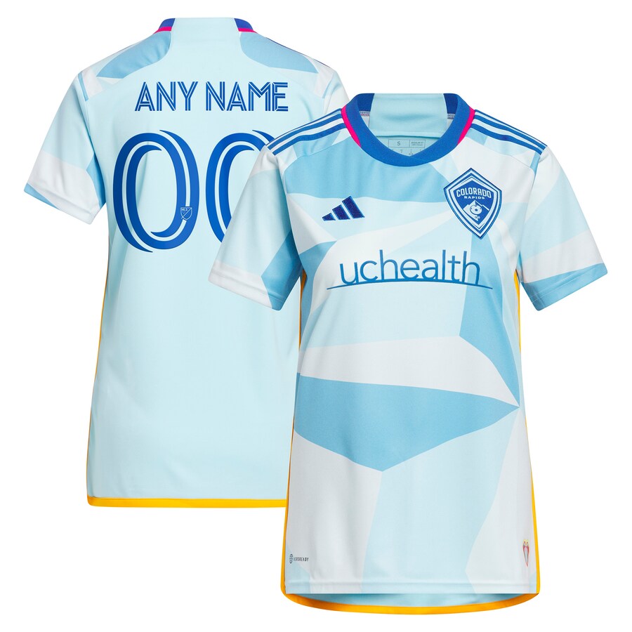 Women's Colorado Rapids adidas Light Blue 2023 New Day Kit Replica Custom Jersey