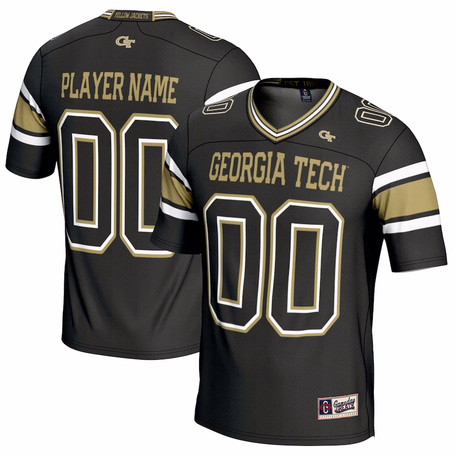Georgia Tech Yellow Jackets GameDay Greats NIL Pick-A-Player Football Jersey - Black