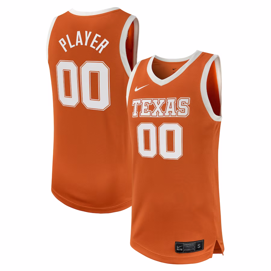 Texas Longhorns Nike NIL Pick-A-Player Men's Basketball Replica Jersey - Texas Orange