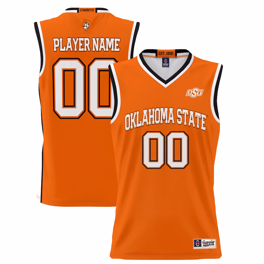 Oklahoma State Cowboys GameDay Greats Unisex  Lightweight NIL Pick-A-Player Basketball Jersey - Orange