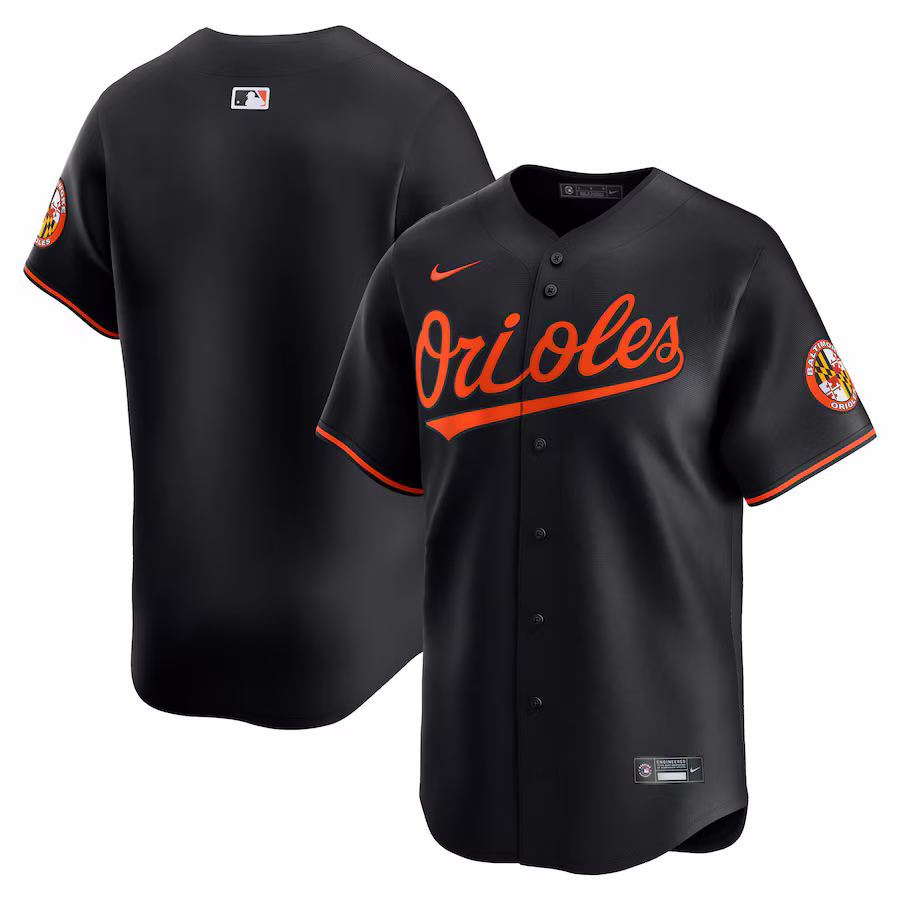 Men's Baltimore Orioles Nike Black Alternate Limited Jersey