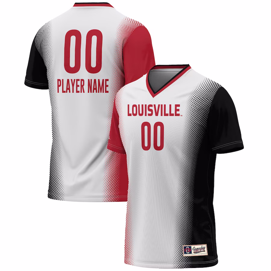 Louisville Cardinals GameDay Greats Youth NIL Pick-A-Player Lightweight Women's Soccer Jersey - White