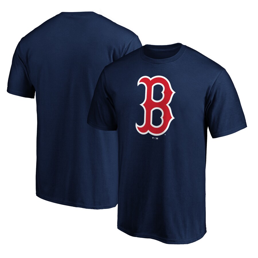 Men's Boston Red Sox Navy Team Color Primary Logo 2 T-Shirt