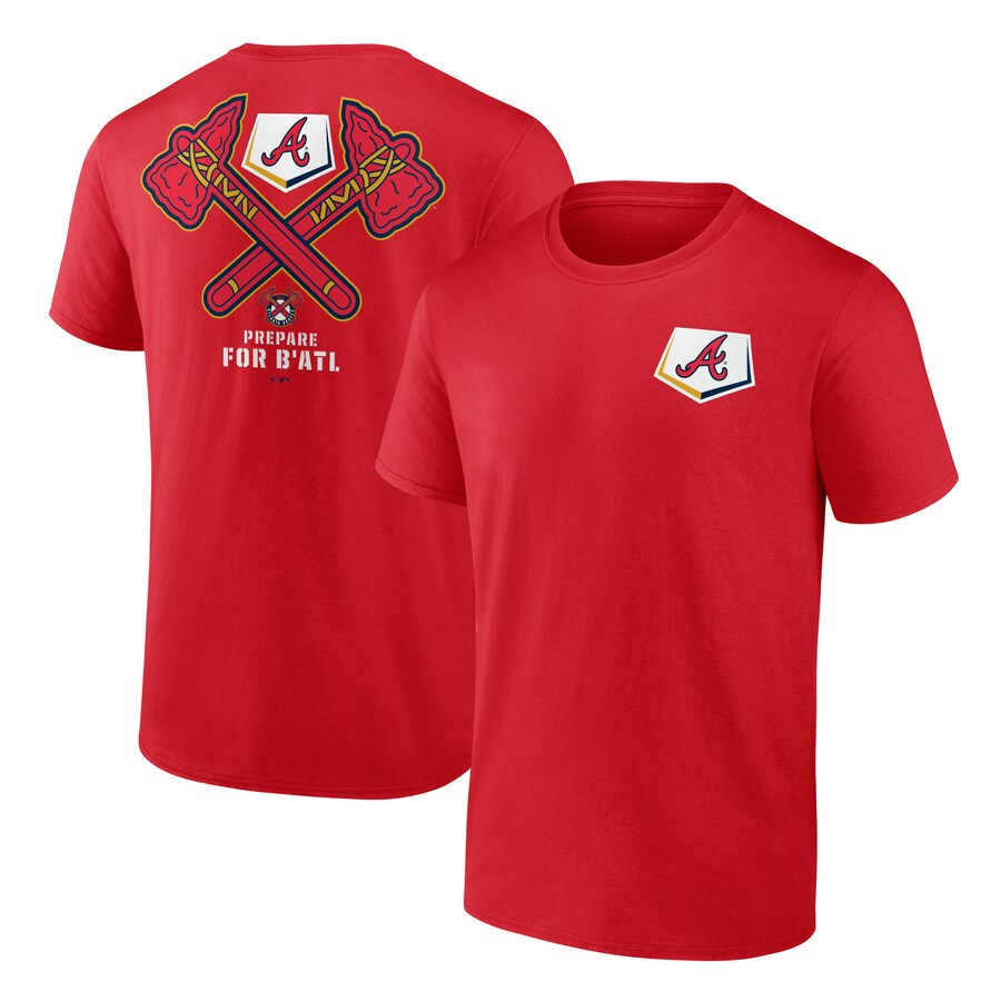 Men's Atlanta Braves Red BATL T-Shirt